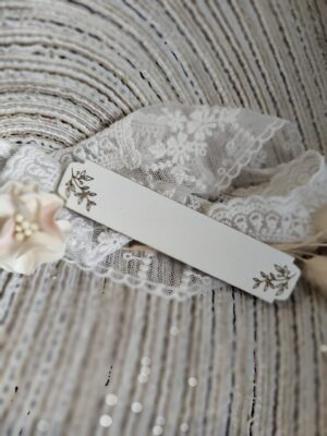 Tabliczka personalizowana z HDF 9,5cm x 2cm 35 znaków H458