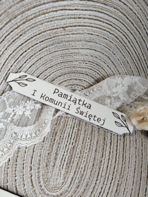 Tabliczka na I Komunię Świętą z HDF 17cm x 2,5cm H462