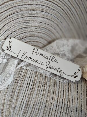 Tabliczka na I Komunię Świętą z HDF 14cm x 3cm H463