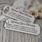 Tabliczka na I Komunię Świętą z HDF 9,5cm x 3cm H464