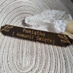 Tabliczka złota do makramy 17cm x 2,5cm PL54