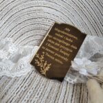 Tabliczka złota do makramy 8cm x 5cm PL56