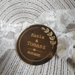 Tabliczka złota do makramy 6,5cm  35 znaków PL69