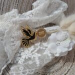 Tabliczka złota do makramy 3cm  PL70