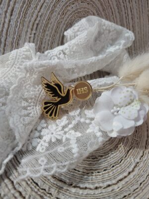 Tabliczka złota do makramy 3cm  PL70