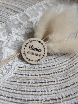 Scrapka personalizowana ze sklejki 2,8cm  35 znaków N951