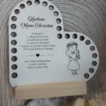 Podziękowanie do szydełkowania na I Komunię Świętą z HDF 17cm x 20cm  H468