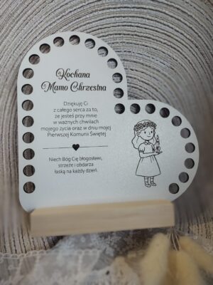 Podziękowanie do szydełkowania na I Komunię Świętą z HDF 17cm x 20cm H468