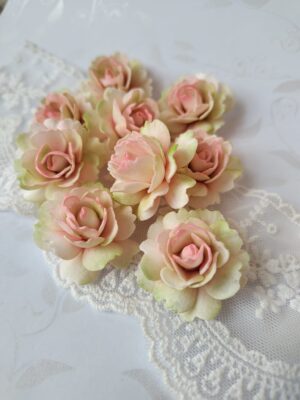 Kwiatki z foamiranu 3cm – Dodatki do makramy i ramek 3D róża MZ18