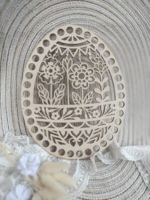 Baza na Wielkanoc do makramy ze sklejki 20cm x 16cm N910