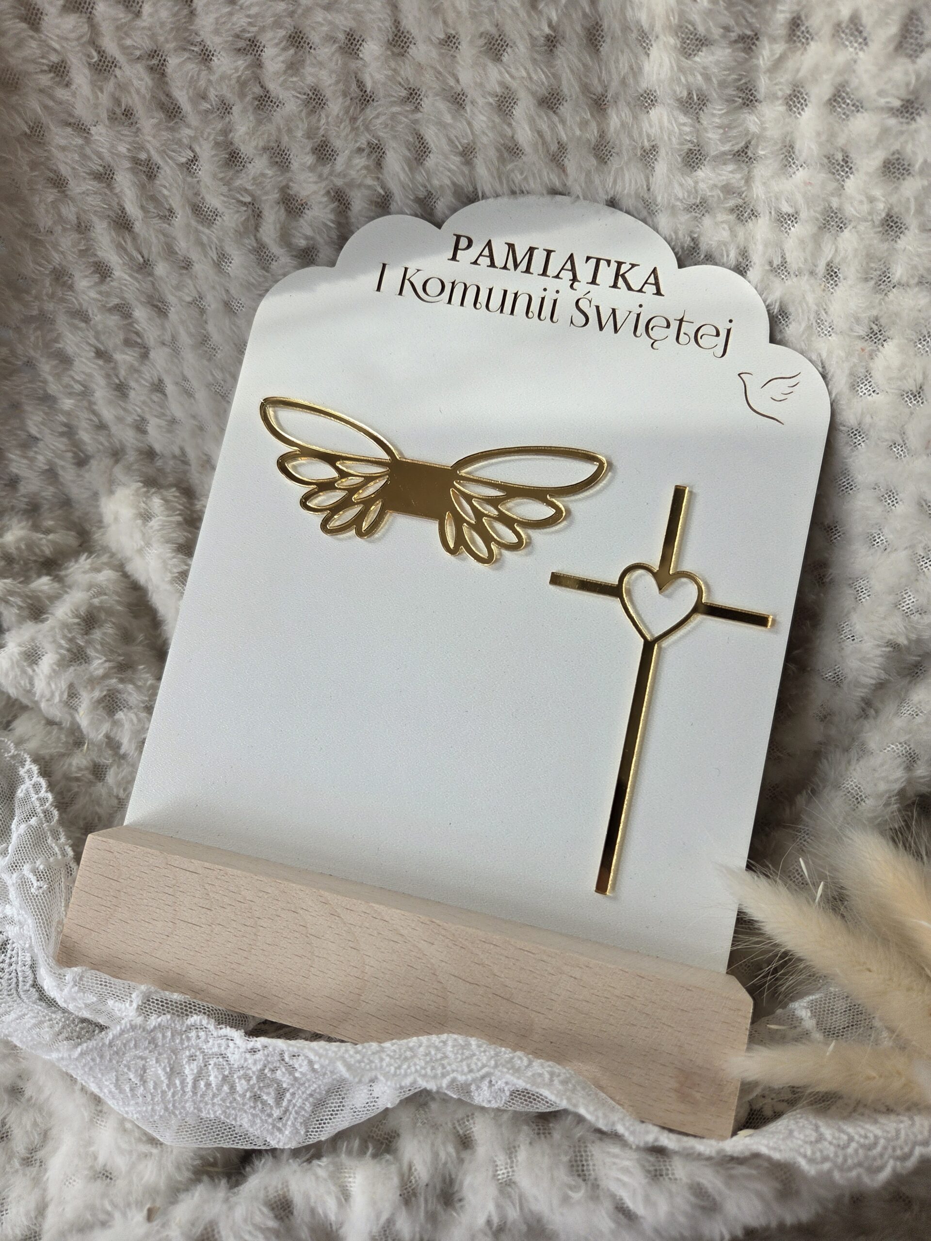 Baza Pamiątka I Komunii Świętej z HDF 15cm x 20cm H477 - obrazek 3