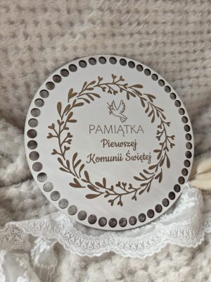 Baza do szydełkowania na I Komunię z HDF 17cm H481