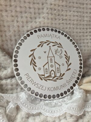 Baza do szydełkowania na I Komunię z HDF 17cm H480
