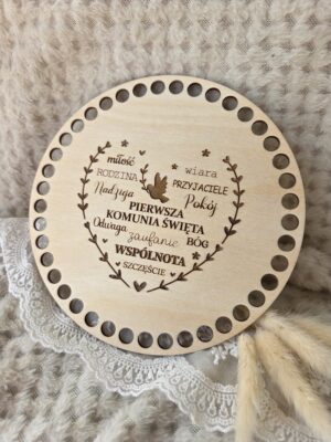 Baza do szydełkowania na I Komunię Świętą 17 cm N958