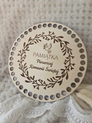 Baza do szydełkowania na I Komunię Świętą 17 cm N955