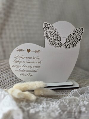 Baza Podziękowanie na Komunię Świętą z HDF 16cm x 16cm  H484