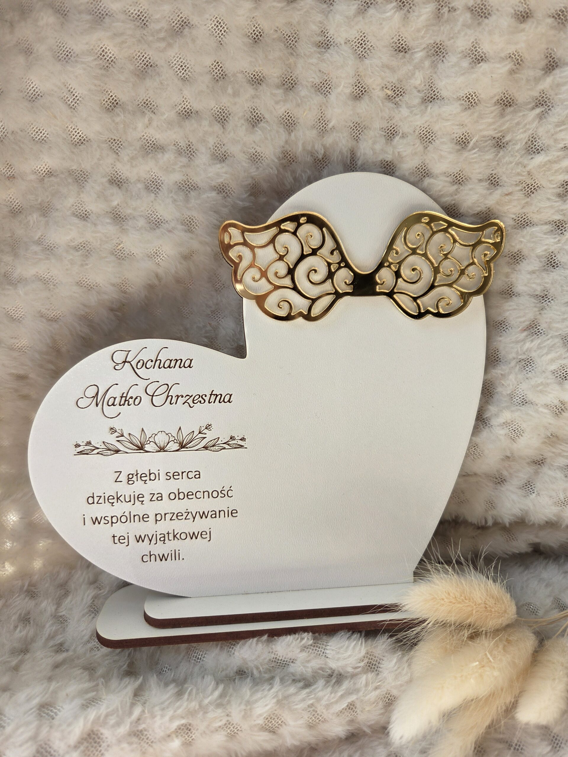 Podziękowanie dla Chrzestnych i Dziadków HDF 16cm x 16cm H487 - obrazek 3