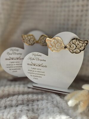 Podziękowanie dla Chrzestnych i Dziadków HDF 16cm x 16cm  H487