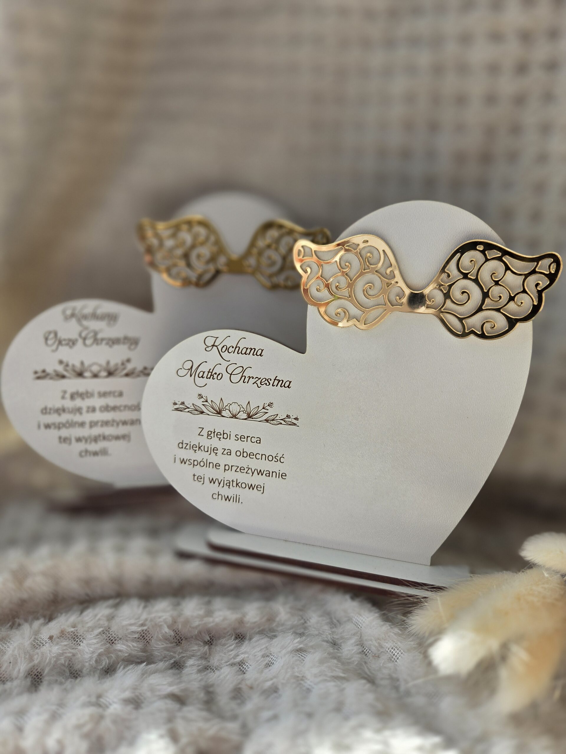 Podziękowanie dla Chrzestnych i Dziadków HDF 16cm x 16cm H487