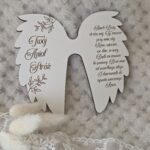 Skrzydła do aniołka z makramy z HDF 13cm x 11cm  H490