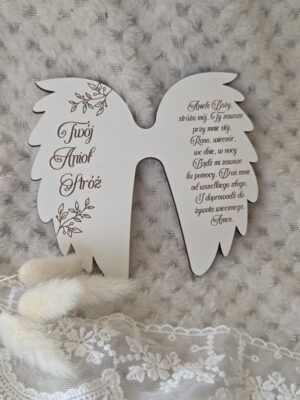 Skrzydła do aniołka z makramy z HDF 13cm x 11cm H490