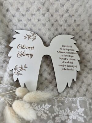 Skrzydła do aniołka z makramy z HDF 13cm x 11cm H489