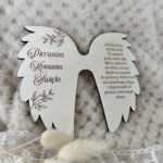 Skrzydła do aniołka z makramy z HDF 13cm x 11cm  H488