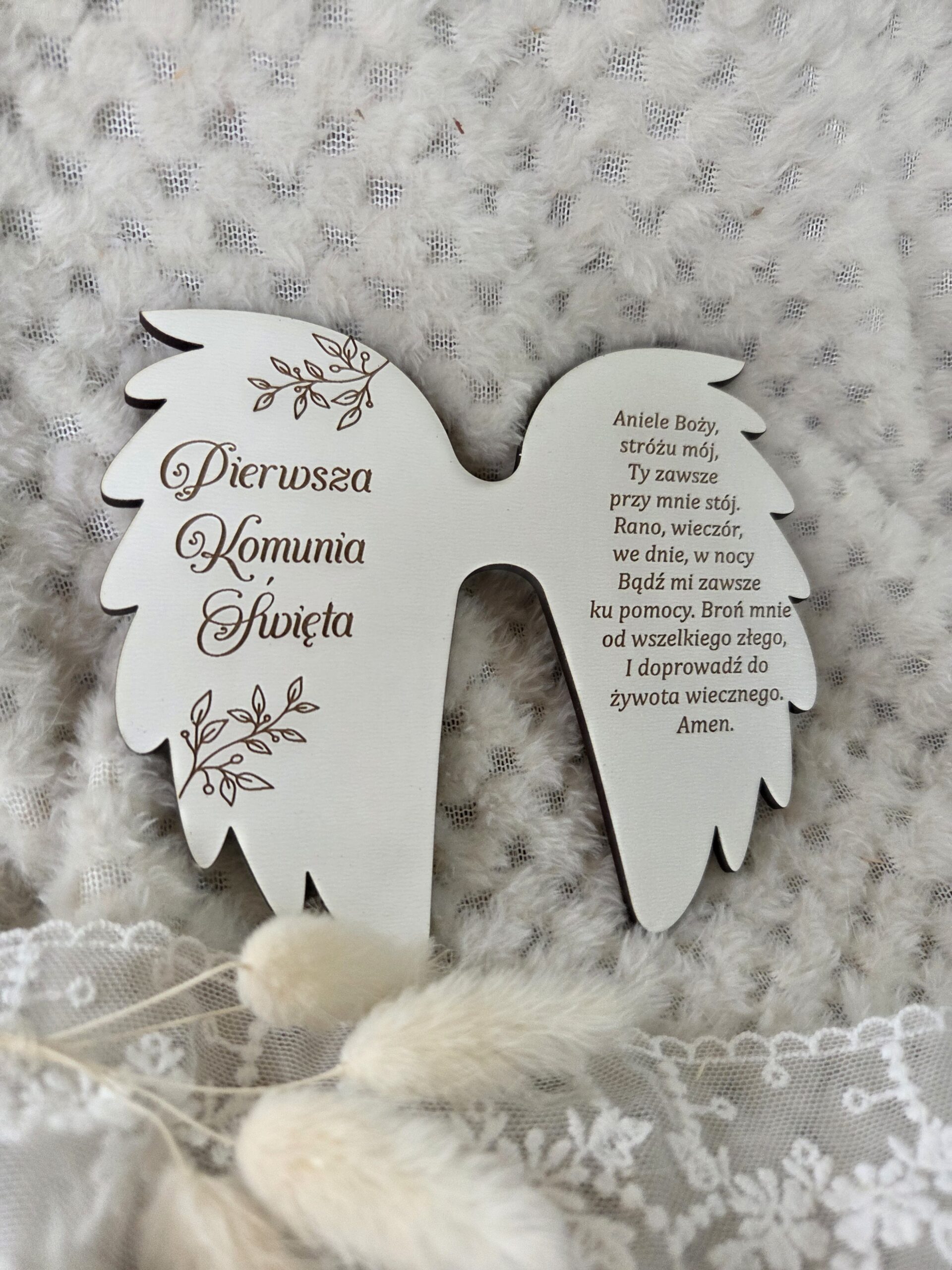 Skrzydła do aniołka z makramy z HDF 13cm x 11cm H488