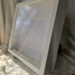 Ramka na zdjęcia z szybką 25cm x 25cm głęboka 6cm biała