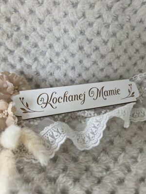 Grawerowana tabliczka na dzień Mamy z HDF 19cm x 3cm DM37