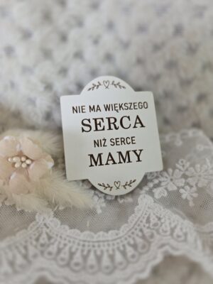 Grawerowana tabliczka na dzień Mamy z HDF 6,5cm x 5cm DM39