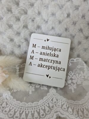 Grawerowana tabliczka na dzień Mamy z HDF 6cm x 5cm DM44