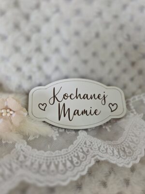 Grawerowana tabliczka na dzień Mamy z HDF 9cm x 5cm DM45