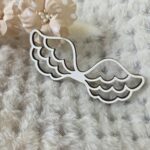 Skrzydła do aniołka z makramy z HDF 9cm x 3,5cm  H503