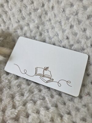 Tabliczka personalizowana z HDF 11cm x 6cm H502 150 znaków