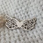 Skrzydła do anioła z makramy ze sklejki 10cm x 4,5cm  N960