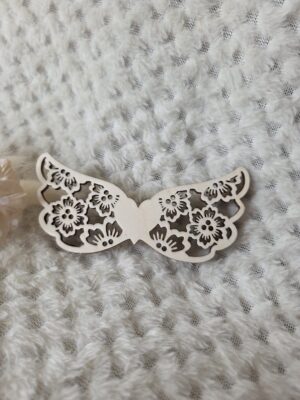 Skrzydła do anioła z makramy ze sklejki 10cm x 4,5cm  N960