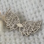 Skrzydła do anioła z makramy ze sklejki 10cm x 6cm  N963