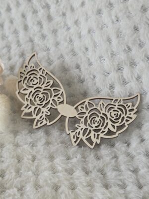 Skrzydła do anioła z makramy ze sklejki 10cm x 6cm  N963