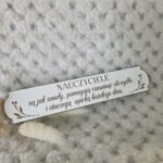 Grawerowana tabliczka na dzień Nauczyciela z HDF 13cm x 2,5cm H510