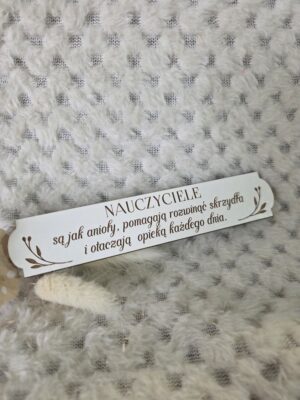 Grawerowana tabliczka na dzień Nauczyciela z HDF 13cm x 2,5cm H510