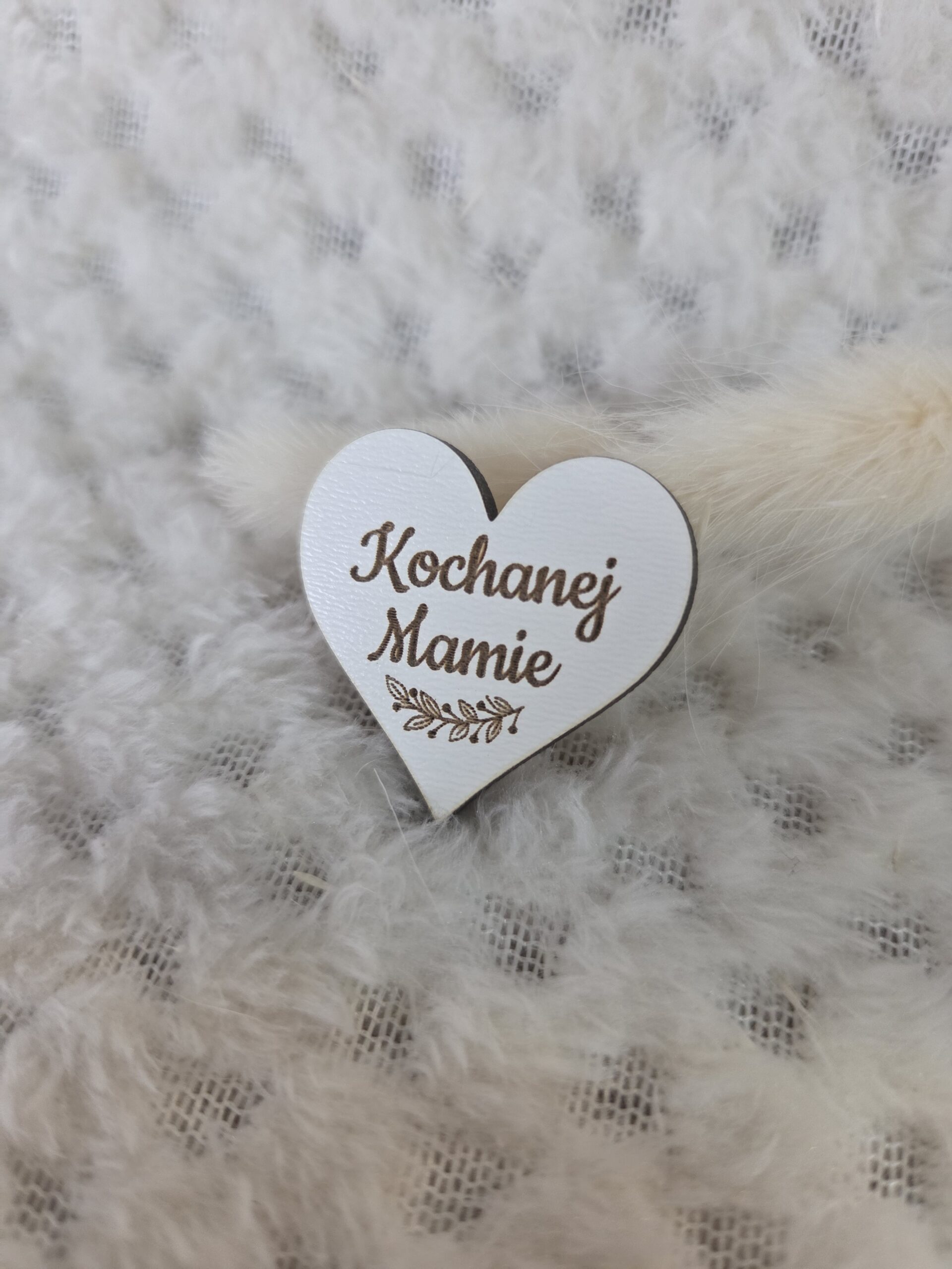 Grawerowane serduszko na dzień Mamy z HDF 3cm H515