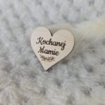 Napis serduszko na dzień Mamy ze sklejki 3cm N970
