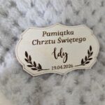 Napis na Chrzest Święty ze sklejki 9cm x 4,5cm N972  35 znaków