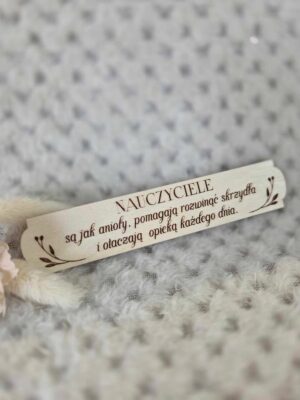 Napis na dzień Nauczyciela ze sklejki 13cm x 2,5cm N967