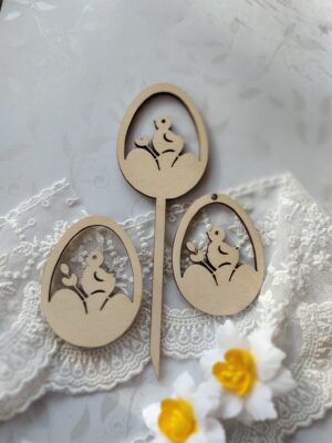 Ozdoby wielkanocne piki i zawieszki 5 szt WK1