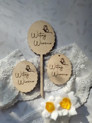 Ozdoby wielkanocne piki i zawieszki 5 szt WK4