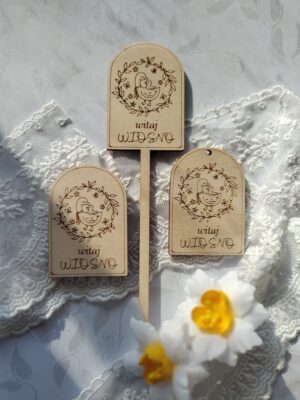 Ozdoby wielkanocne piki i zawieszki 5 szt WK6