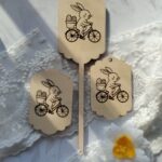 Ozdoby wielkanocne piki i zawieszki 5 szt WK10