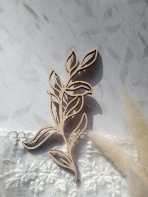 Dekor ozdobny ze sklejki 10cm x 5,5cm D6